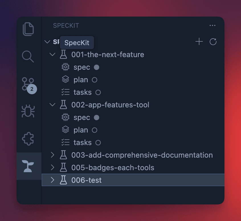 SpecKit Companion Sidebar