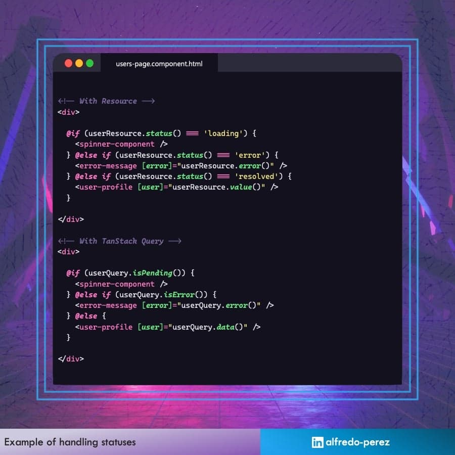 Example of handling requests