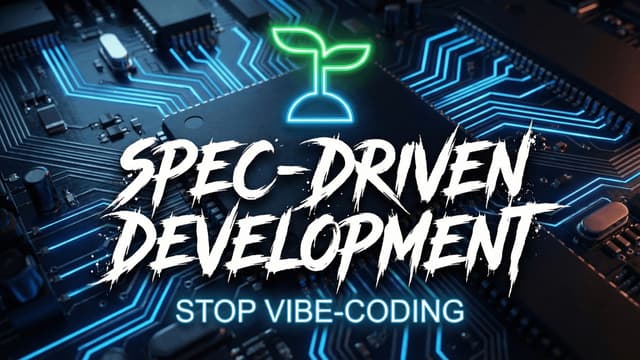 Spec-Driven Development: Stop Vibe Coding